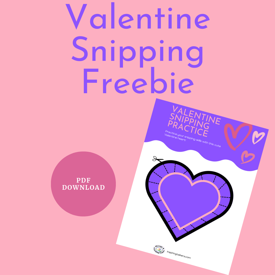 Valentine Snipping Freebie - Inspiring Talkers